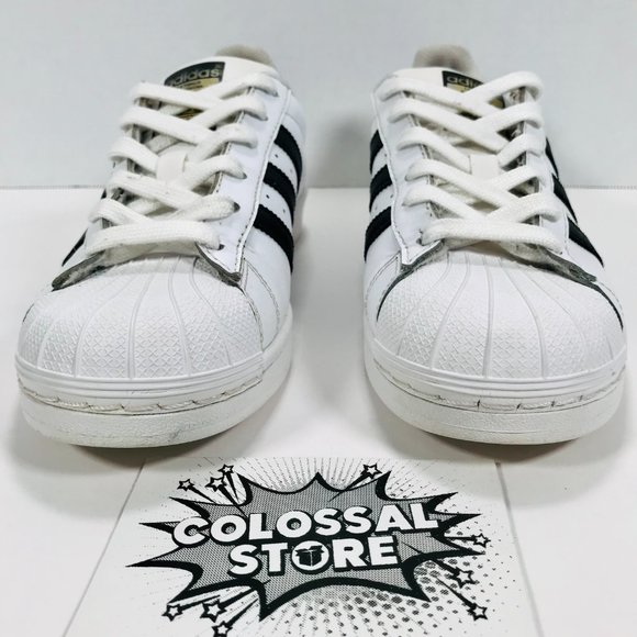 ❌SOLD❌ Adidas Originals Superstar Leather White Black - Picture 3 of 9